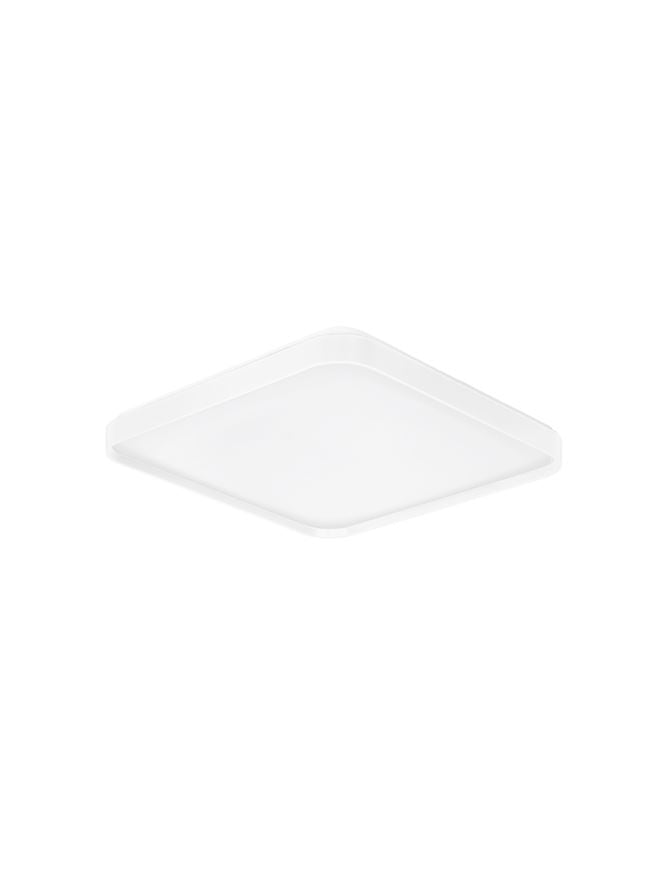 Plafoniera ATHOS Sandy White Aluminium & Acrylic LED 30W 3000K DIm: 48X48 cm Nova Luce