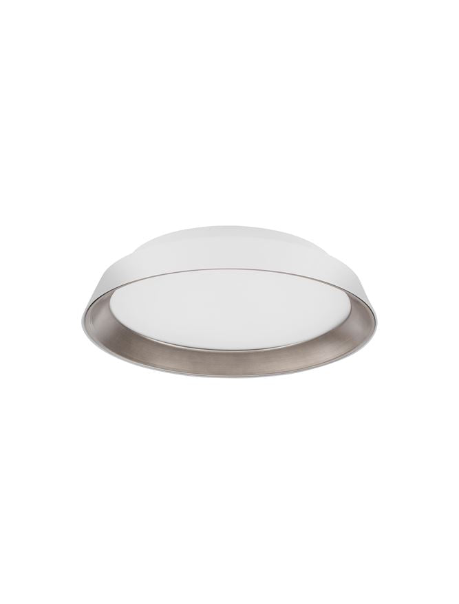 Plafoniera VELA Sandy White Outside Coffee inside Aluminium & Acrylic Led 30W 3000K Diam: 45 cm Nova Luce