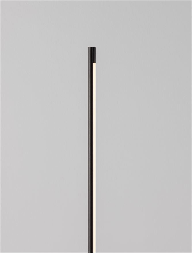 Lampadar COLBY black led 18W 3000K IP20 H150cm Nova Luce