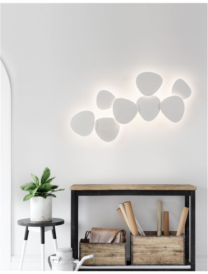 Aplica de interior CRONUS white 10W 3000K IP20 D16cm Nova Luce