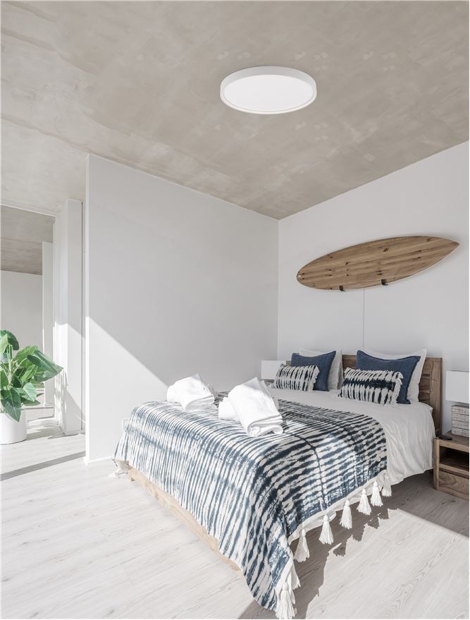 Plafoniera OLAF Sandy White Aluminium & Acrylic  Led 60W 3000K  Diam: 60 cm Nova Luce