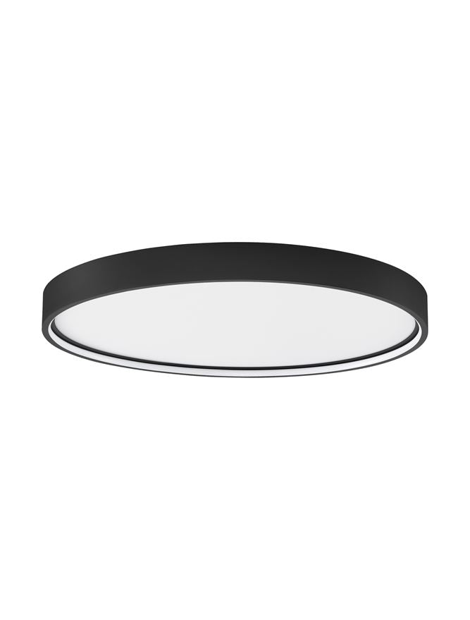 Plafoniera OLAF Sandy Black Aluminium & Acrylic Led 52W 3000K Diam: 60 cm Nova Luce
