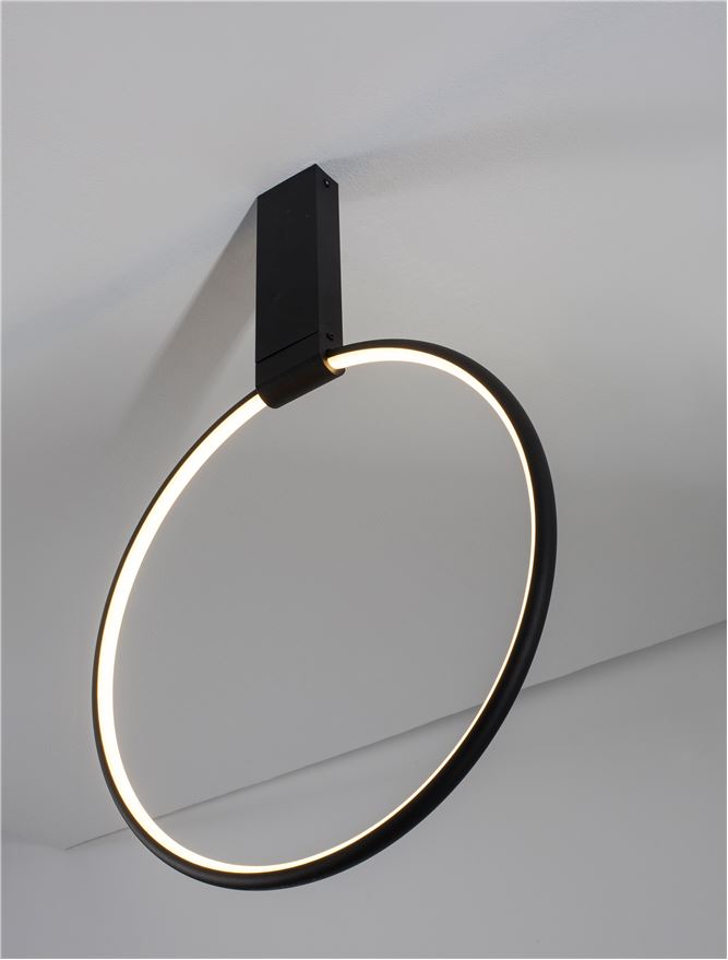 Lampa suspendata GARVE Sandy Black Aluminium NOVA LUCE