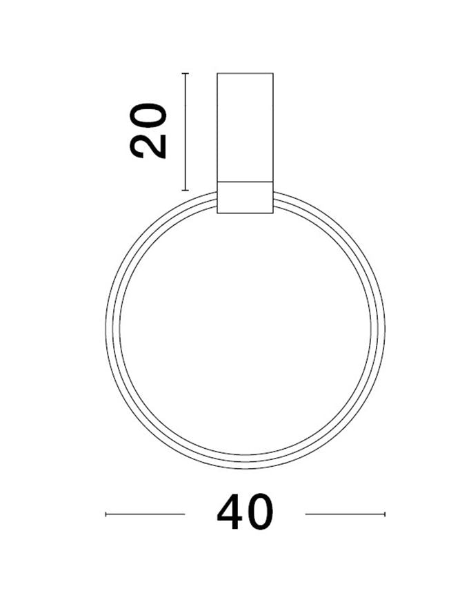 Lampa suspendata GARVE Sandy Black Aluminium NOVA LUCE