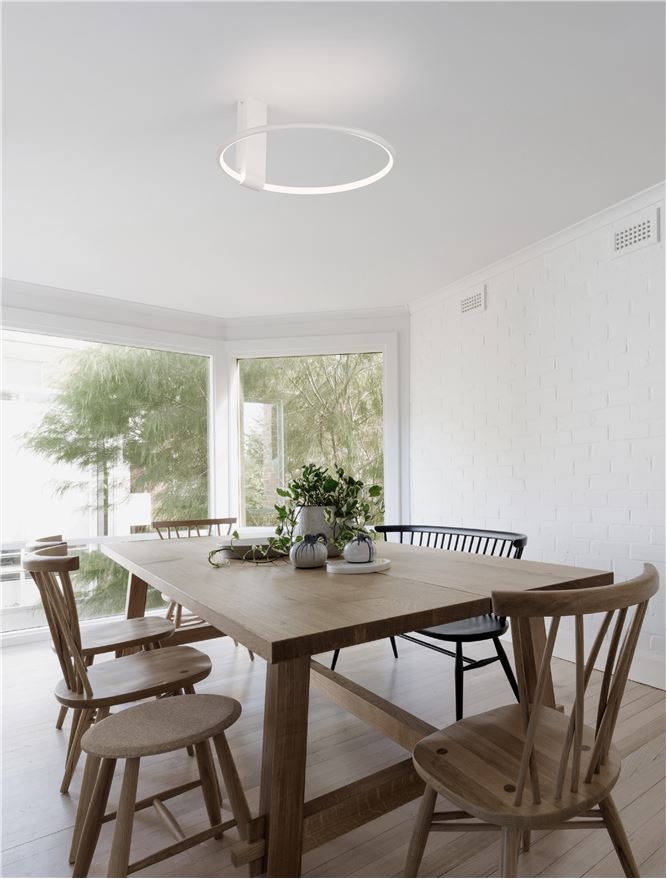 Lampa suspendata GARVE Sandy White Aluminium LED 30W NOVA LUCE