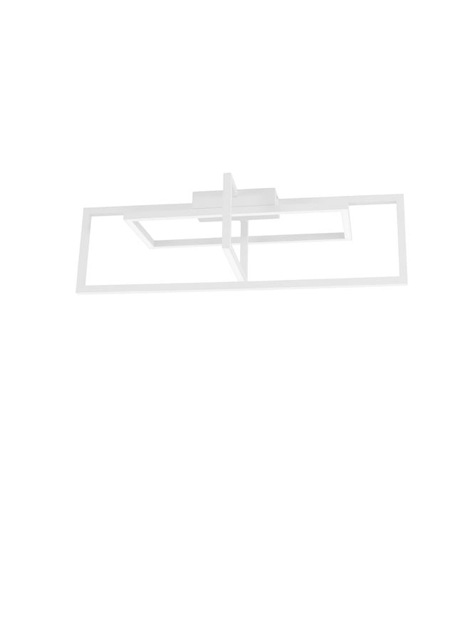 Plafoniera EDGAR Sand White Aluminium & Acrylic LED 35W 3000K Dim: 91X26 cm Nova Luce