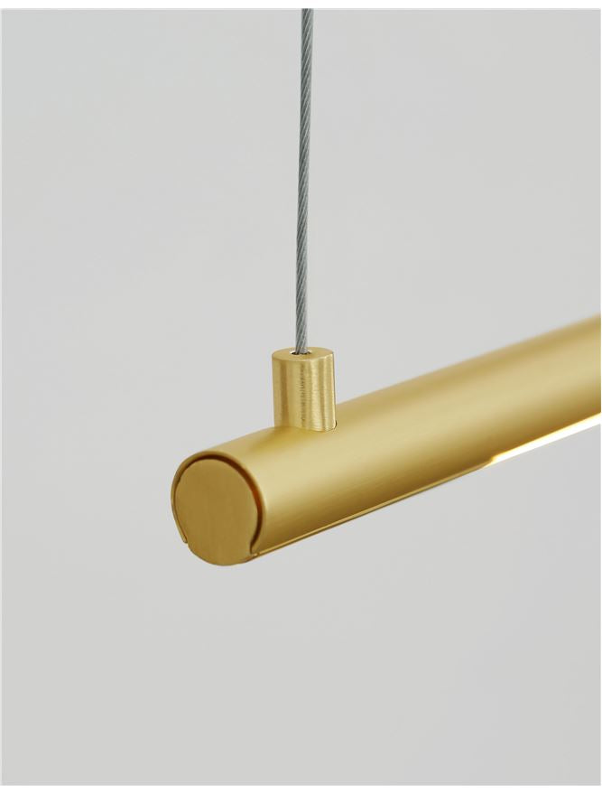 Lampa suspendata Orizontala ELETTRA Gold NOVA LUCE
