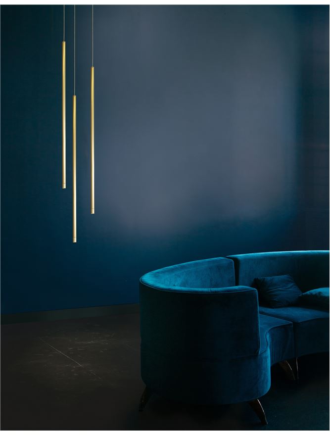 Lampa suspendata Vertical ELETTRA Gold D1.5 NOVA LUCE
