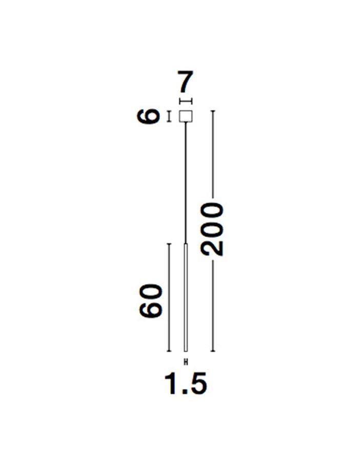 Lampa suspendata Vertical ELETTRA Gold D1.5 NOVA LUCE