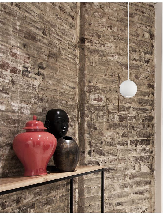 Lampa suspendata NOCCI White Aluminium White Fabric Wire NOVA LUCE