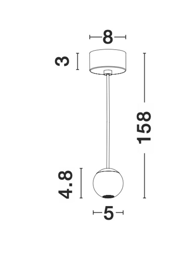 Lampa suspendata NOCCI White Aluminium White Fabric Wire NOVA LUCE