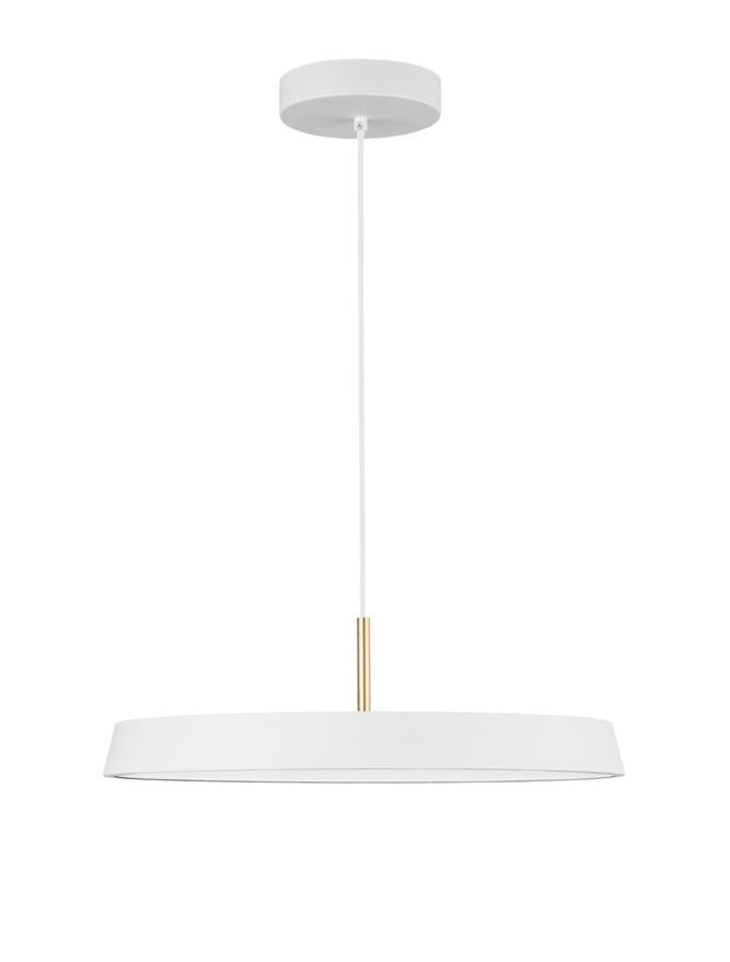 Lampa suspendata VETRO Satin Gold Aluminium & Acrylic Black Fabric Wire NOVA LUCE