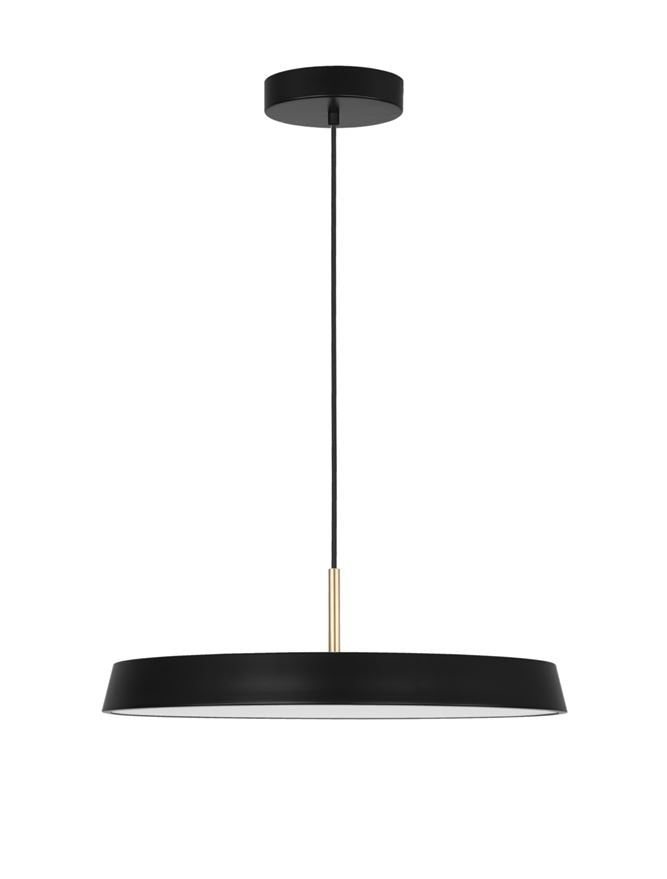 Lampa suspendata VETRO Matt Black Aluminium & Acrylic NOVA LUCE