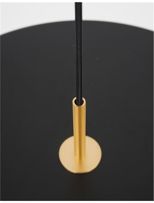 Lampa suspendata VETRO Matt Black Aluminium & Acrylic NOVA LUCE