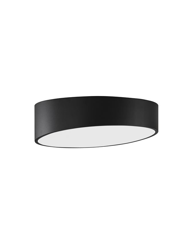 Plafoniera MAGGIO Sandy Black Aluminium Matt White Acrylic Diffuser 30W Diam: 40 cm Nova Luce