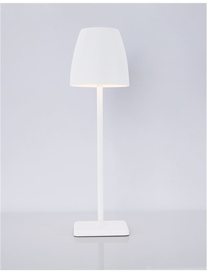 Lampa de masa portabila Colt alb, 2W , IP44  H 38 cm Nova Luce