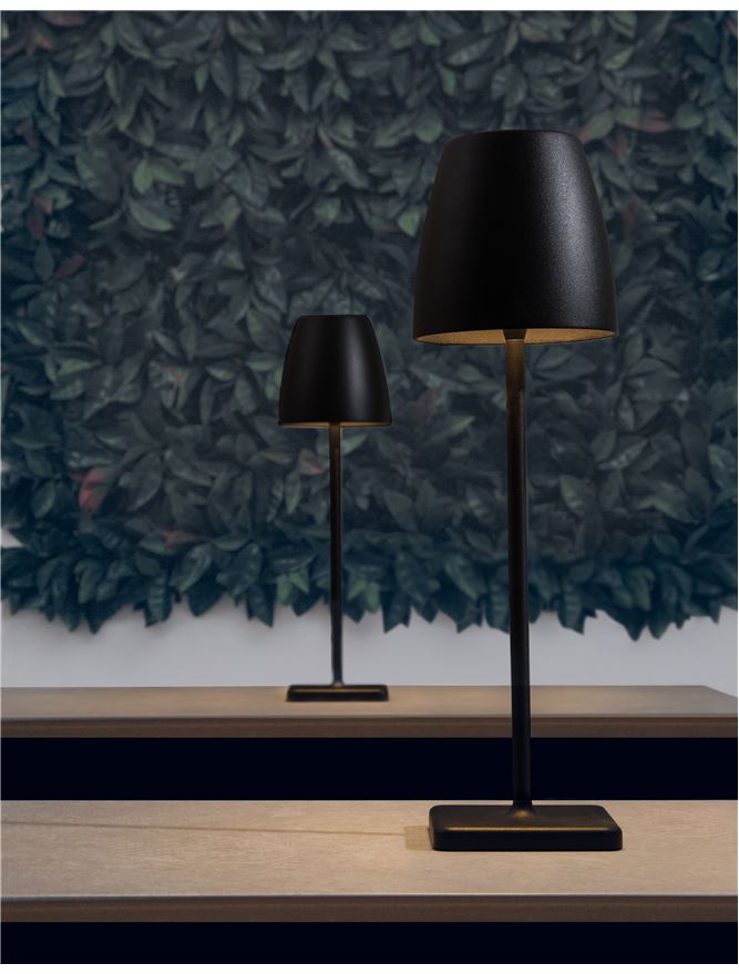 Lampa de masa portabila Colt,negru, 2W, IP44  H 38 cm Nova Luce