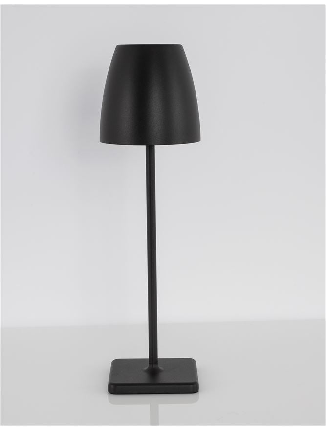 Lampa de masa portabila Colt,negru, 2W, IP44  H 38 cm Nova Luce