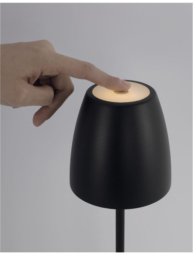 Lampa de masa portabila Colt alb, 2W , IP44  H 38 cm Nova Luce