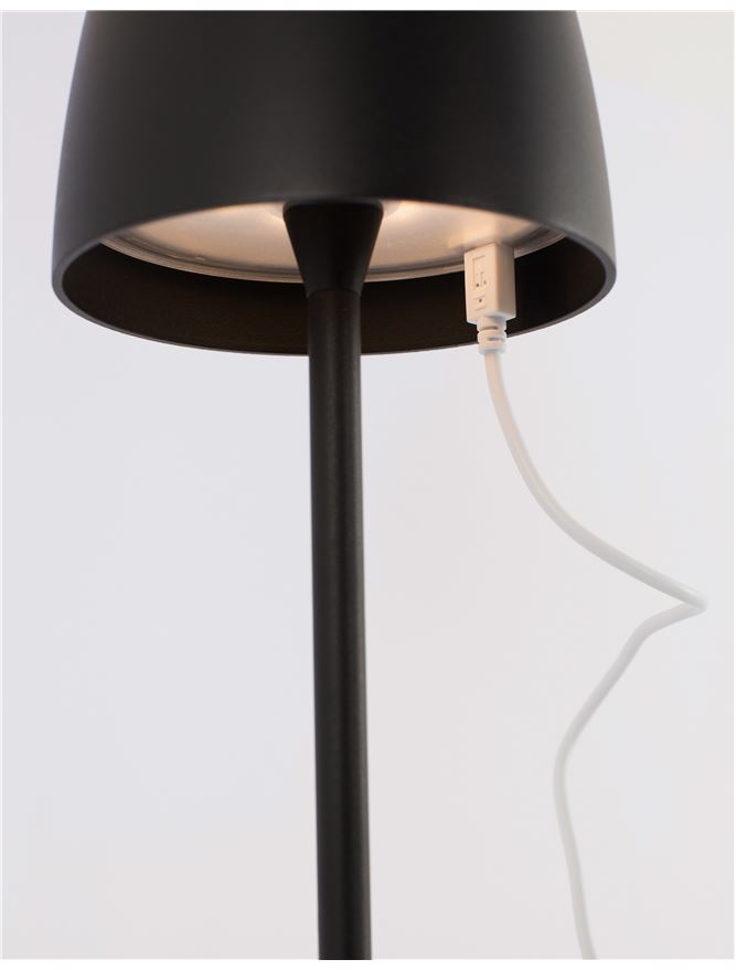 Lampa de masa portabila Colt alb, 2W , IP44  H 38 cm Nova Luce