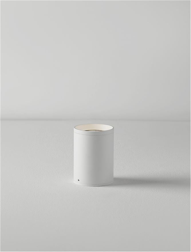 Plafoniera DARA White Aluminium Glass Diffuser LED 9W 3000K Diam: 8 cm IP54 Nova Luce