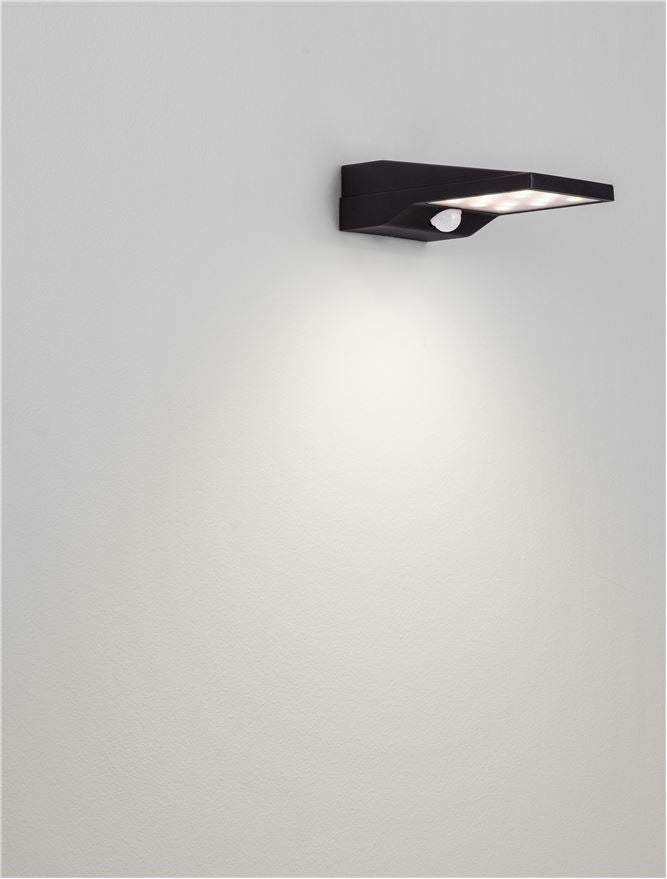 Aplica de exterior TEK, LED 1Watt 5V DC 105Lm IP54 3000K Solar Light With Sensor Nova Luce