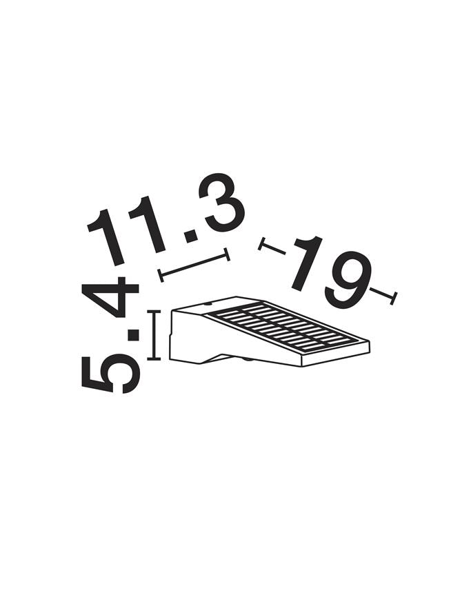 Aplica de exterior TEK, LED 1Watt 5V DC 105Lm IP54 3000K Solar Light With Sensor Nova Luce