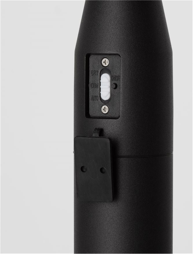 Bolard CHIARO black H90cm,  LED 1Watt 5V DC 69Lm IP54 3000K Solar Light With Sensor Nova Luce