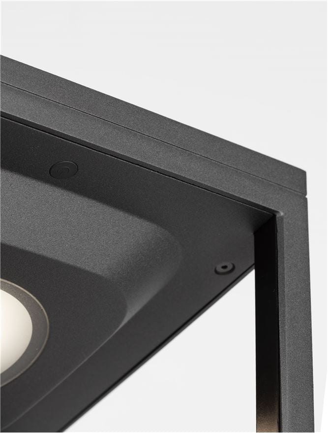 Bolard CUPPA black, LED 2Watt 5V DC 186Lm IP54 3000K Solar Light With Sensor Nova Luce