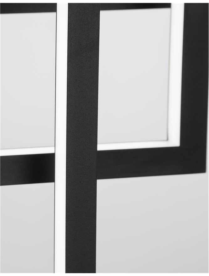 Lampa suspendata CORNICE Sandy Black Aluminium & Acrylic NOVA LUCE