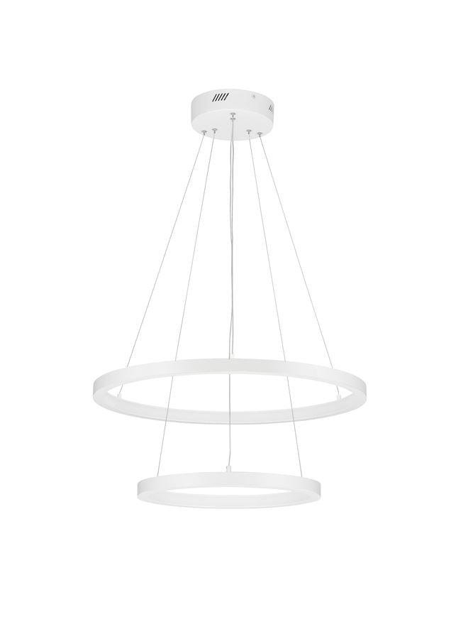 Lampa suspendata EMPATIA 2 Sandy White Aluminium 1755Lm NOVA LUCE