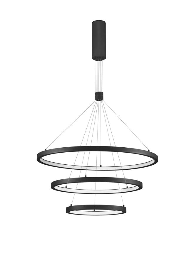 Lampa suspendata EMPATIA 3 Sandy Black Aluminium 7560Lm NOVA LUCE