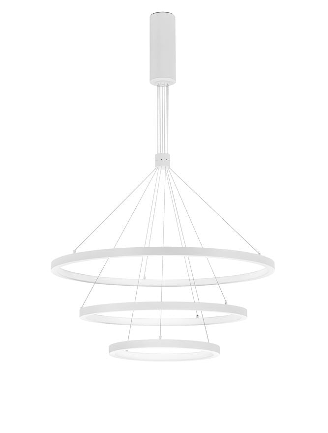 Lampa suspendata EMPATIA Sandy White Aluminium 7560Lm NOVA LUCE