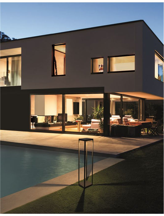 Bolard luminos de exterior SURF Anthracite, 8W, H 80cm, 3000K, IP65 Nova Luce