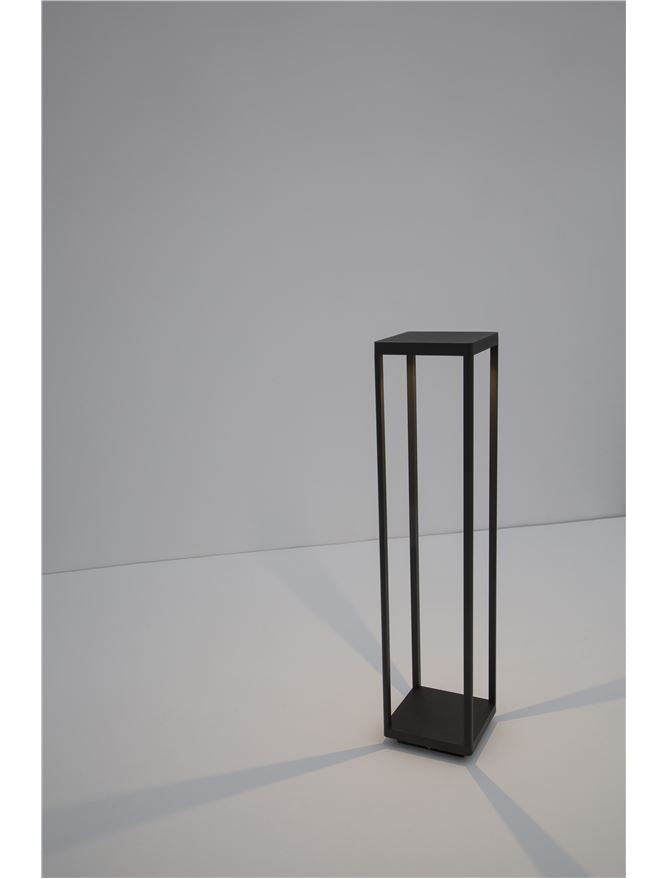 Bolard luminos de exterior SURF Anthracite, 8W, H 80cm, 3000K, IP65 Nova Luce