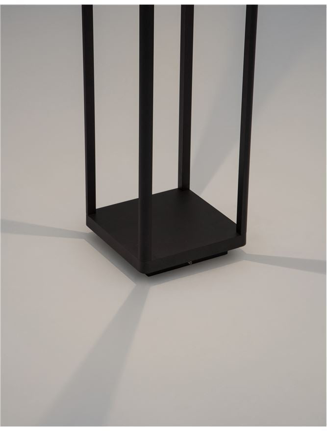 Bolard luminos de exterior SURF Anthracite, 8W, H 80cm, 3000K, IP65 Nova Luce