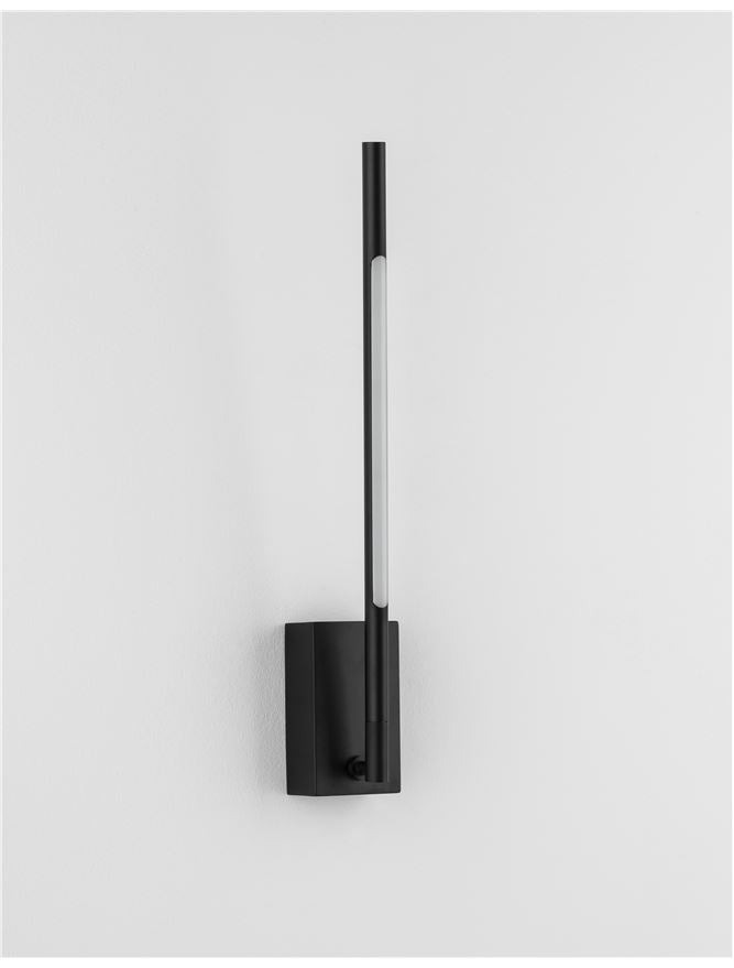 Aplica de interior RACCIO single black 4,6W IP20 H37cm Nova Luce
