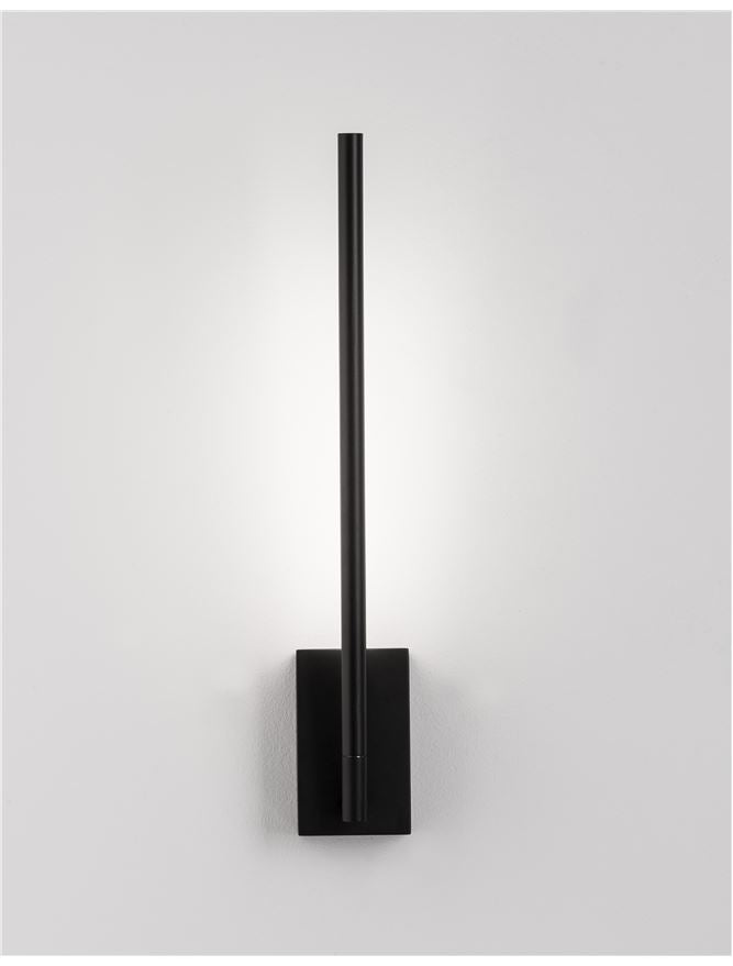 Aplica de interior RACCIO single black 4,6W IP20 H37cm Nova Luce