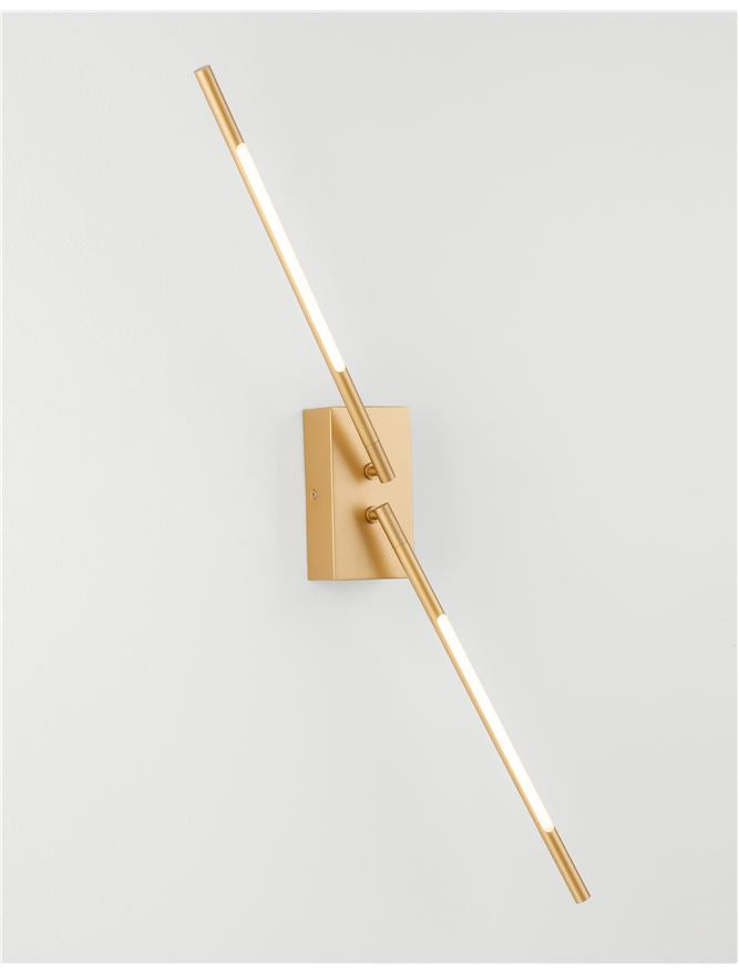 Aplica de interior RACCIO double gold 9,2W IP20 H74cm Nova Luce