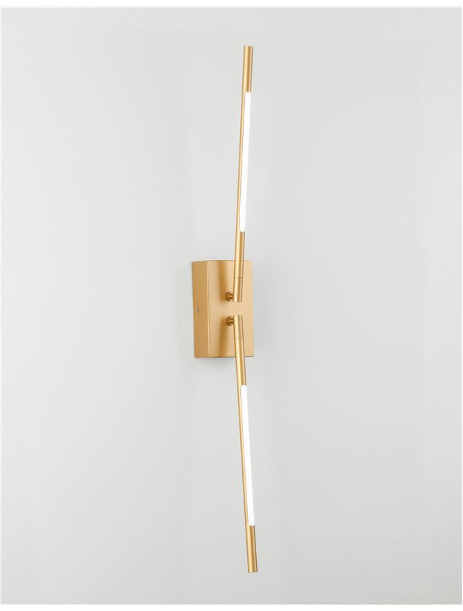 Aplica de interior RACCIO double gold 9,2W IP20 H74cm Nova Luce