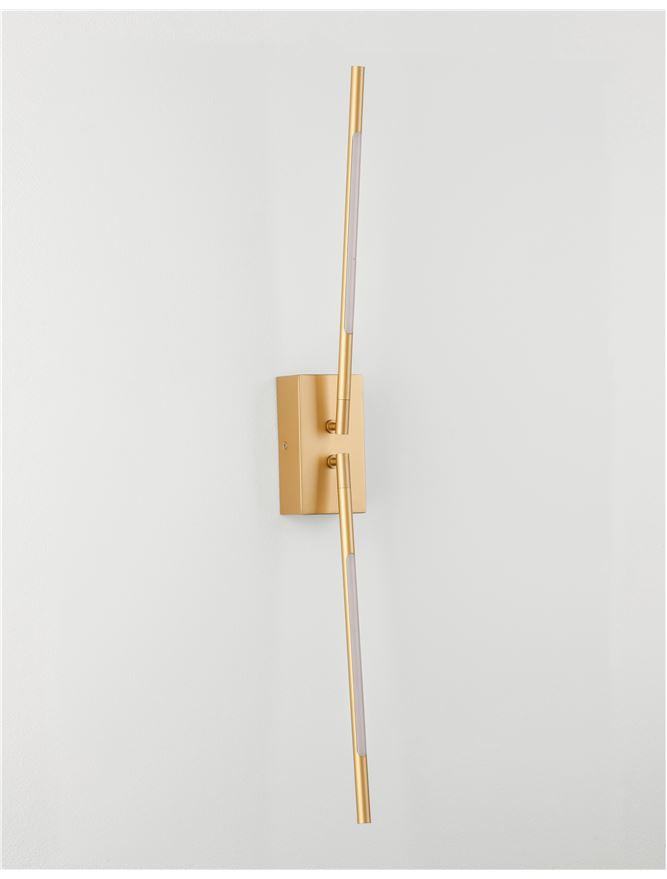 Aplica de interior RACCIO double gold 9,2W IP20 H74cm Nova Luce