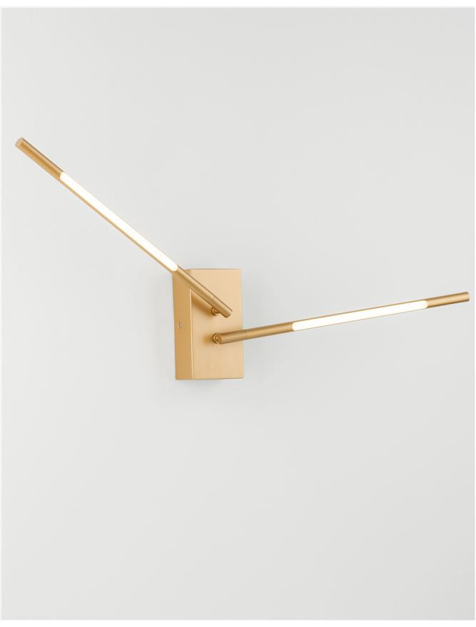Aplica de interior RACCIO double gold 9,2W IP20 H74cm Nova Luce