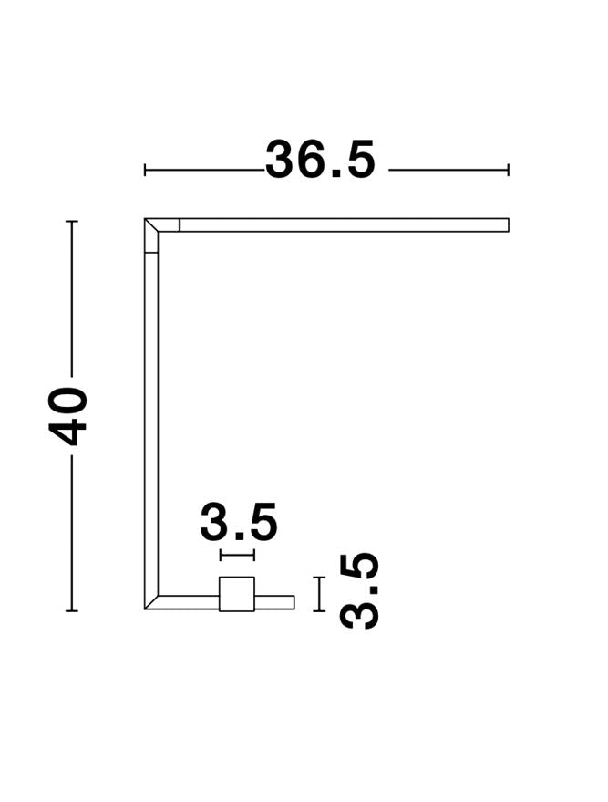 Lampa de masa RACCIO LED 6.8W 3000K  IP20 H40 cm Nova Luce