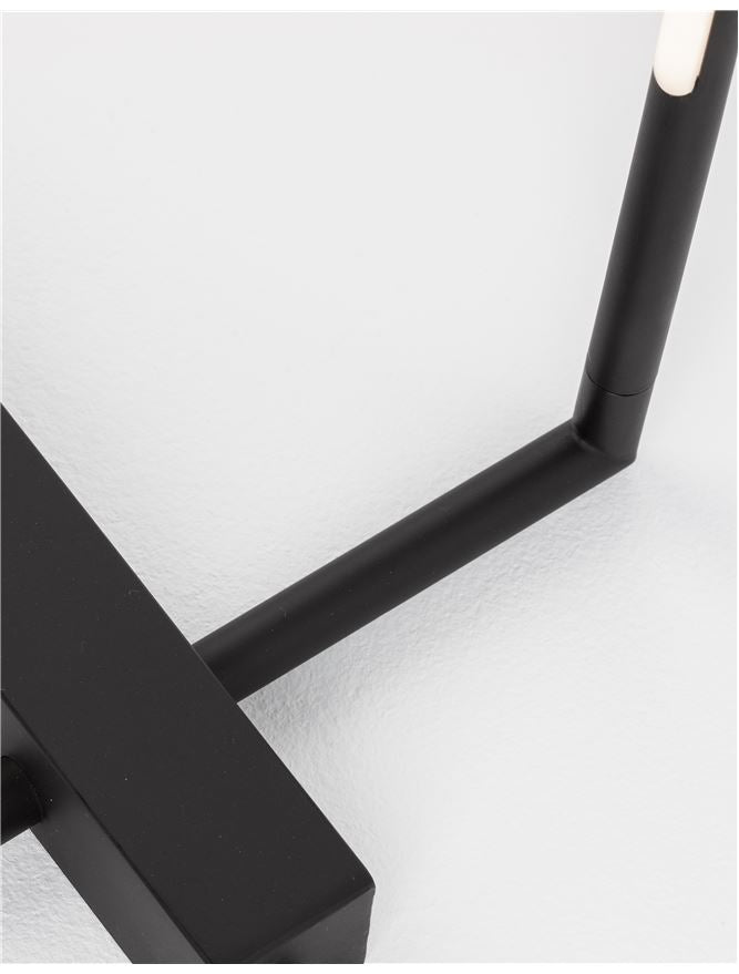 Lampadar RACCIO black led 17,3W  3000K IP20 H140cm Nova Luce