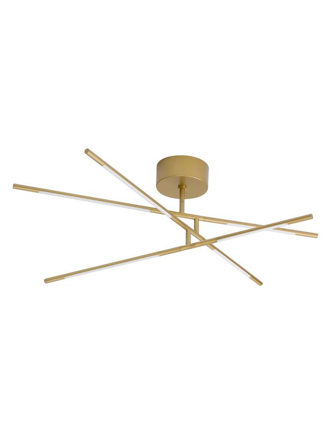 Plafoniera RACCIO Gold Metal & Acrylic 30W Dim: 84 X 77 cm Nova Luce