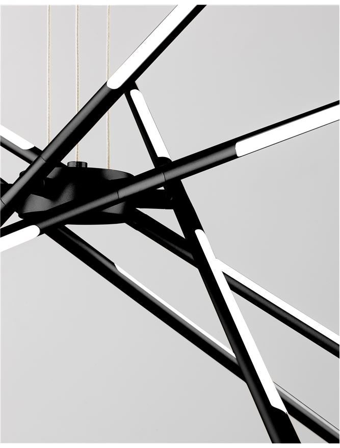 Lampa suspendata RACCIO Black Metal & Acrylic D85 NOVA LUCE