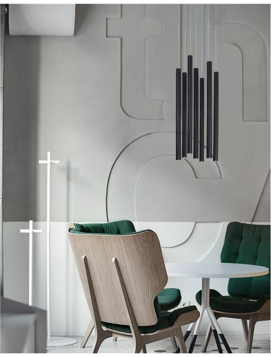 Lampa suspendata ULTRATHIN D40 Sandy Black Aluminium NOVA LUCE