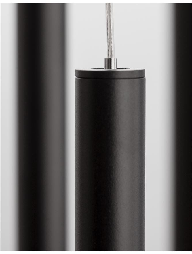 Lampa suspendata ULTRATHIN D40 Sandy Black Aluminium NOVA LUCE