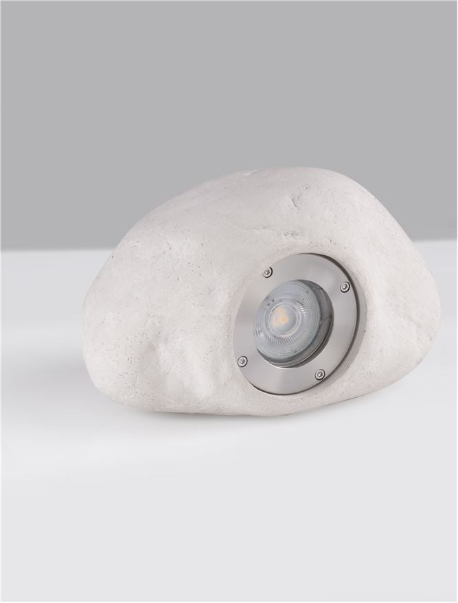 Proiector decorativ de exterior PETRA, alb piatra, led GU10 max 10W, L20cm, IP65 Nova Luce