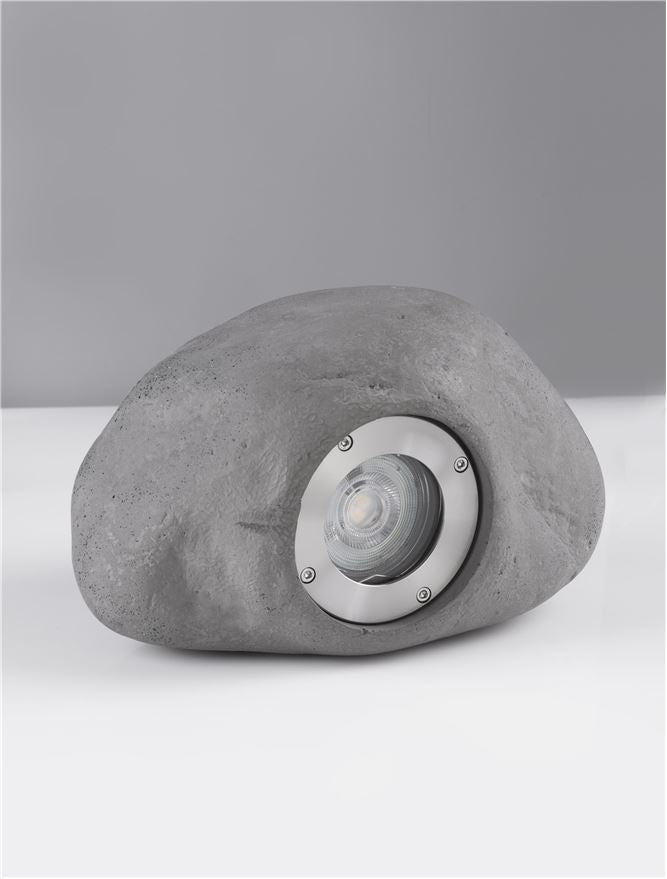 Proiector decorativ de exterior PETRA, gri piatra, led GU10 max 10W, L20cm, IP65 Nova Luce
